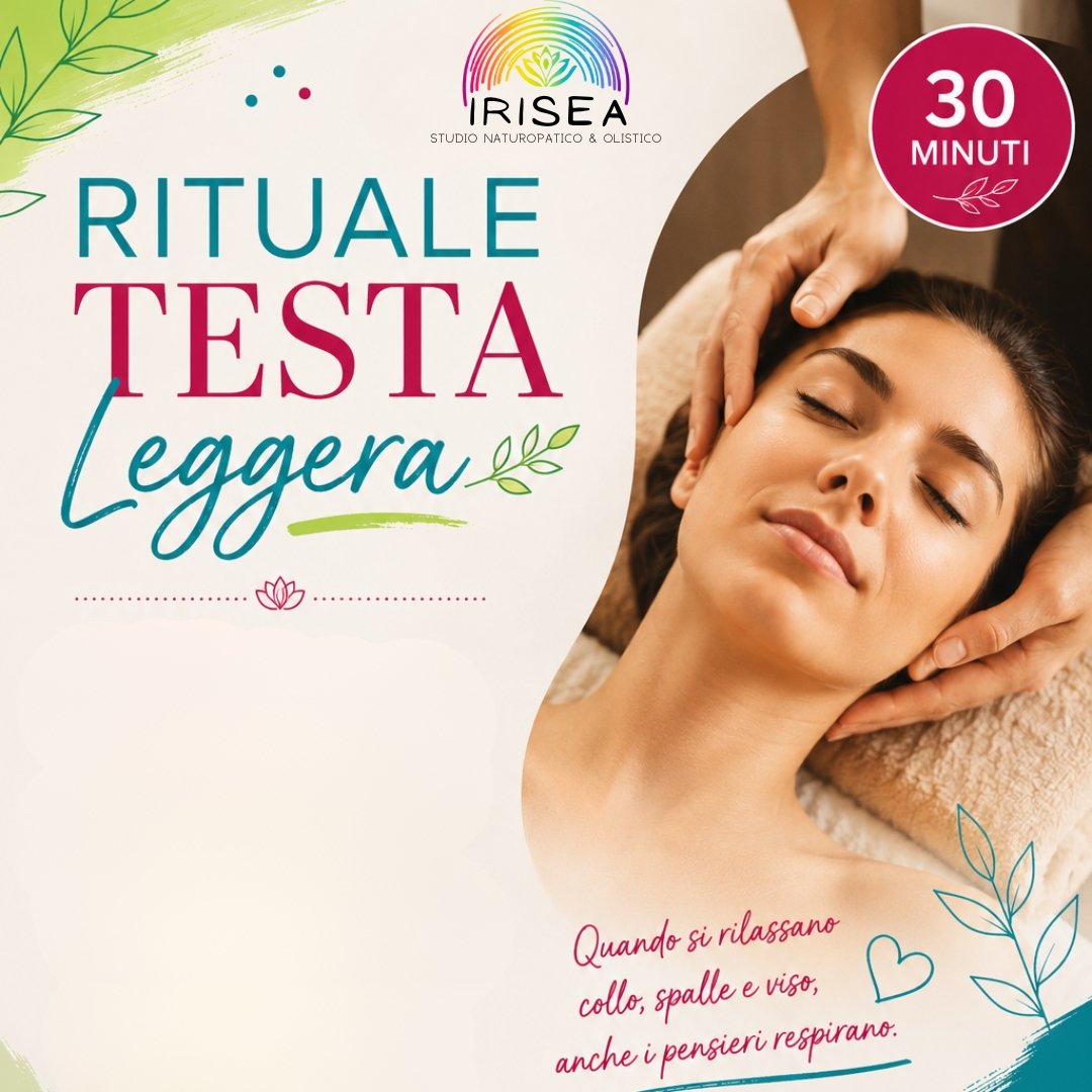 Rituale Testa Leggera | Trattamento olistico per sciogliere le tensioni di collo, spalle e viso